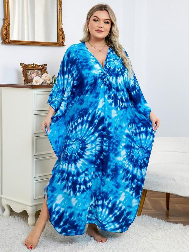 CurvyGlow Allover Print Dress
