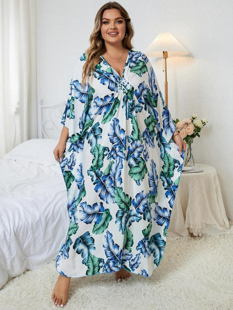 CurvyGlow Allover Print Dress