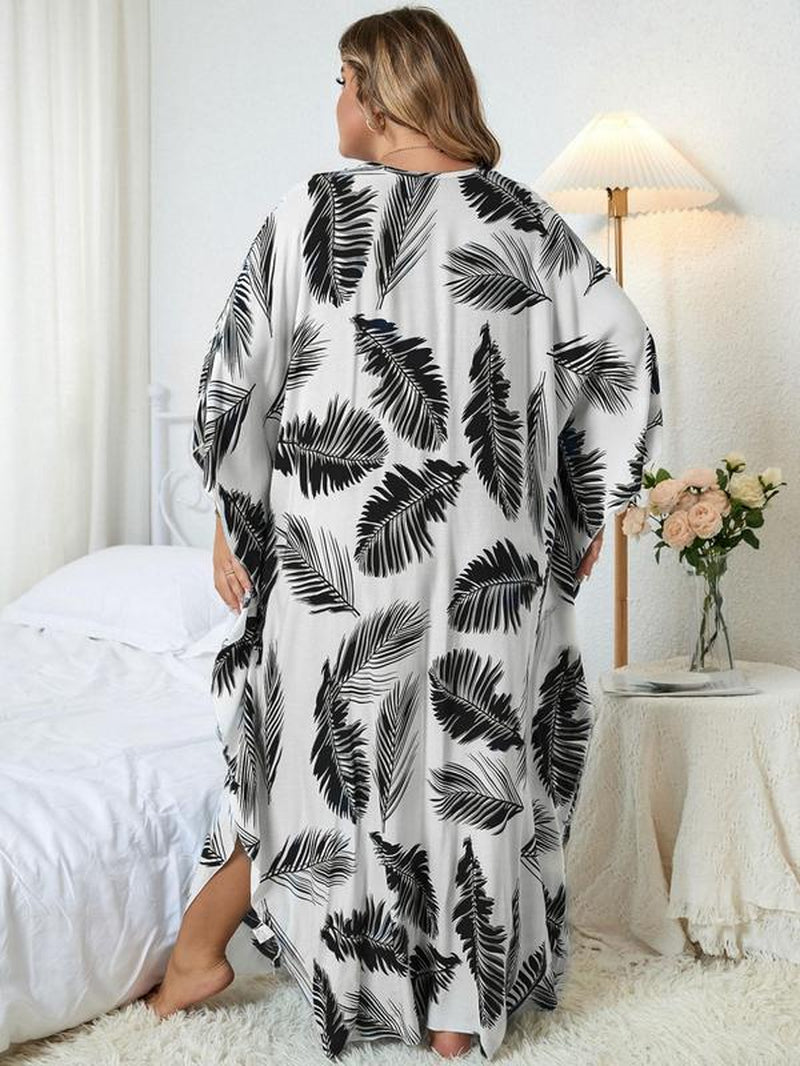 CurvyGlow Allover Print Dress