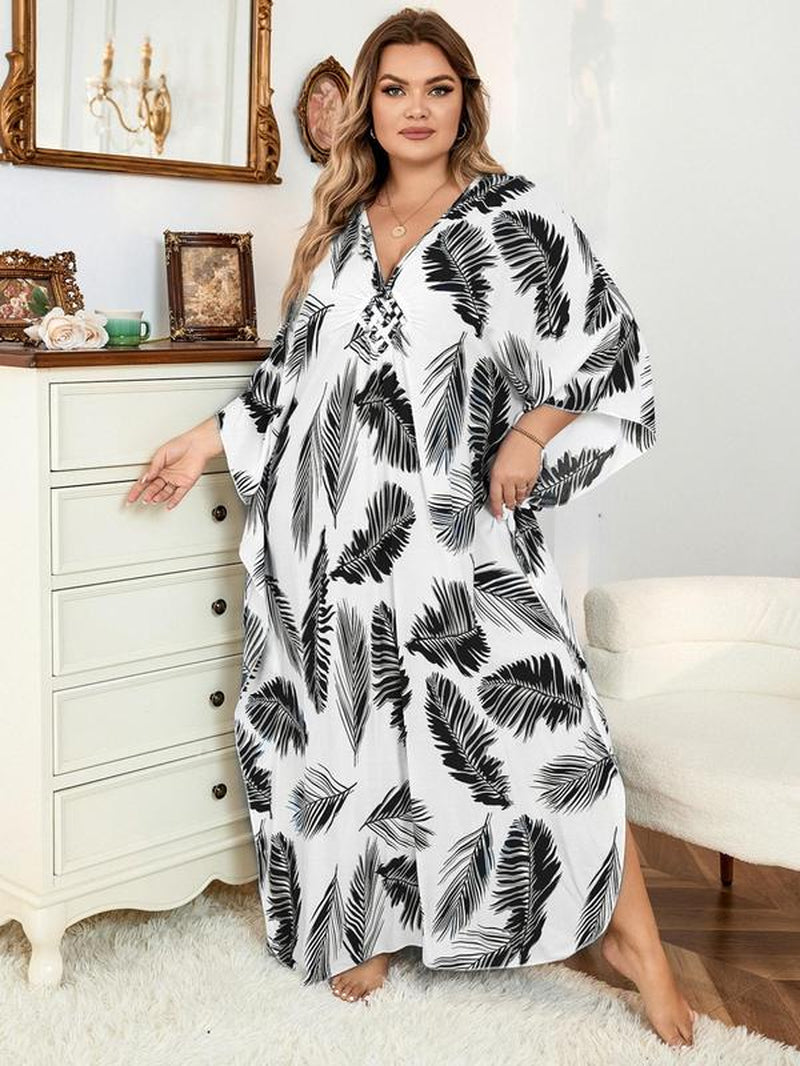 CurvyGlow Allover Print Dress
