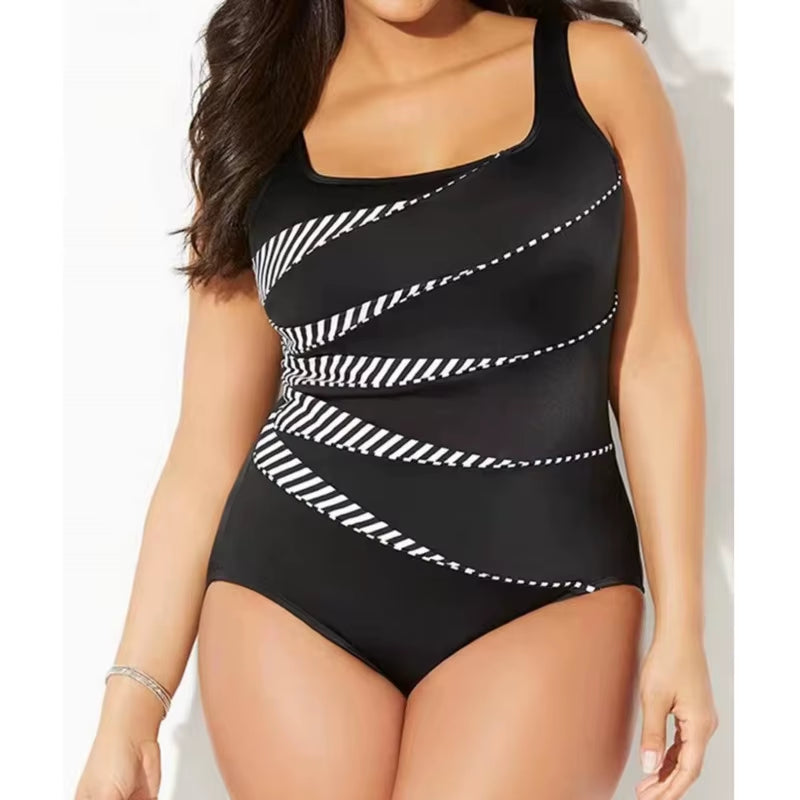 Plus Size Closed Swimwear Bathing Suit Pool