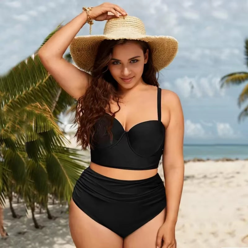 Womens Swimsuit Bikinis Padded plus Size  Bathing Suits Beachwear