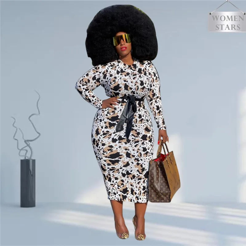 Leopard Print Maxi Dress