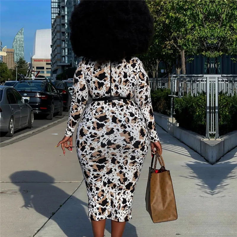 Leopard Print Maxi Dress