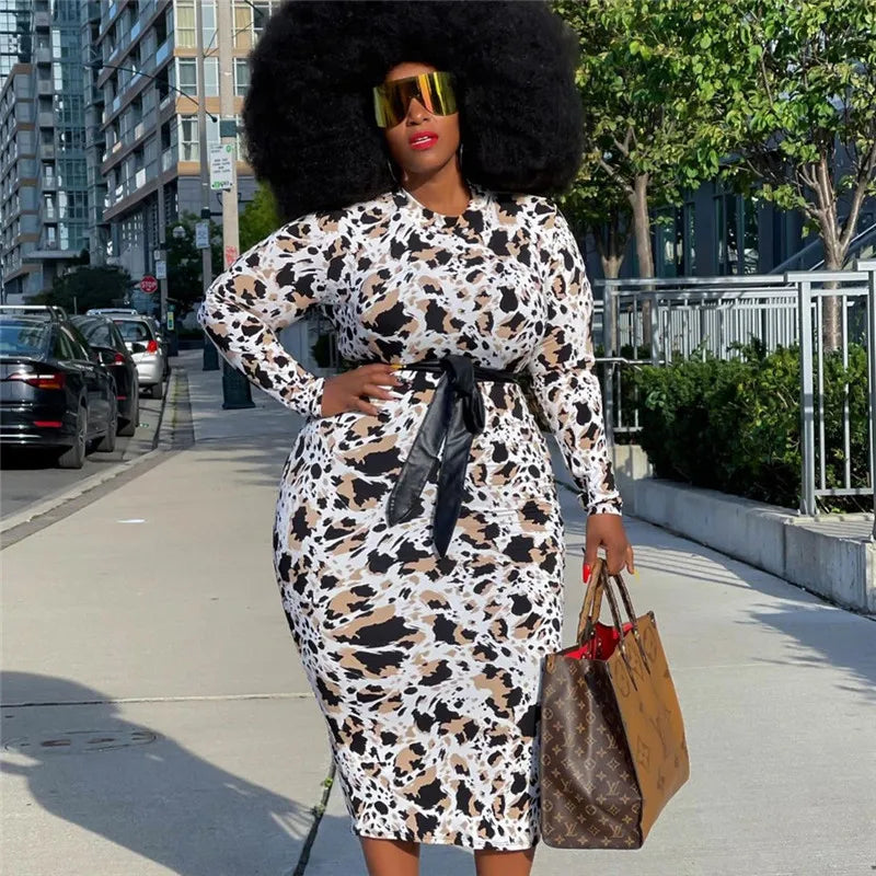 Leopard Print Maxi Dress