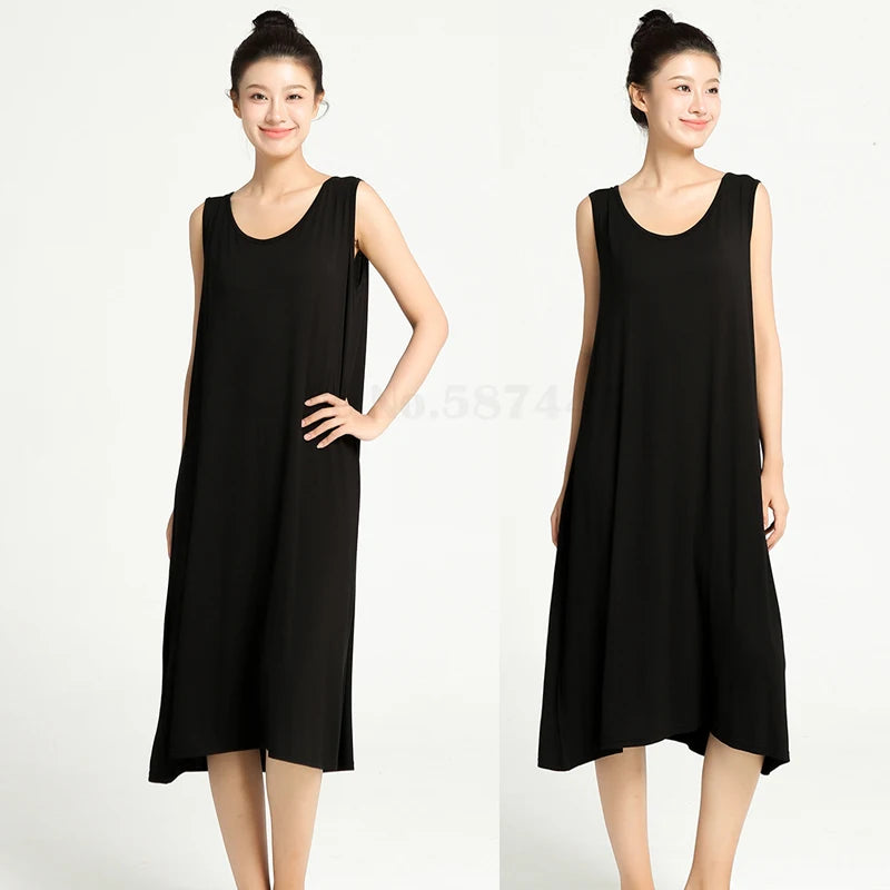 Plus Size Long Nightgown | Soft Summer Chemise Sleepwear (3XL–6XL)