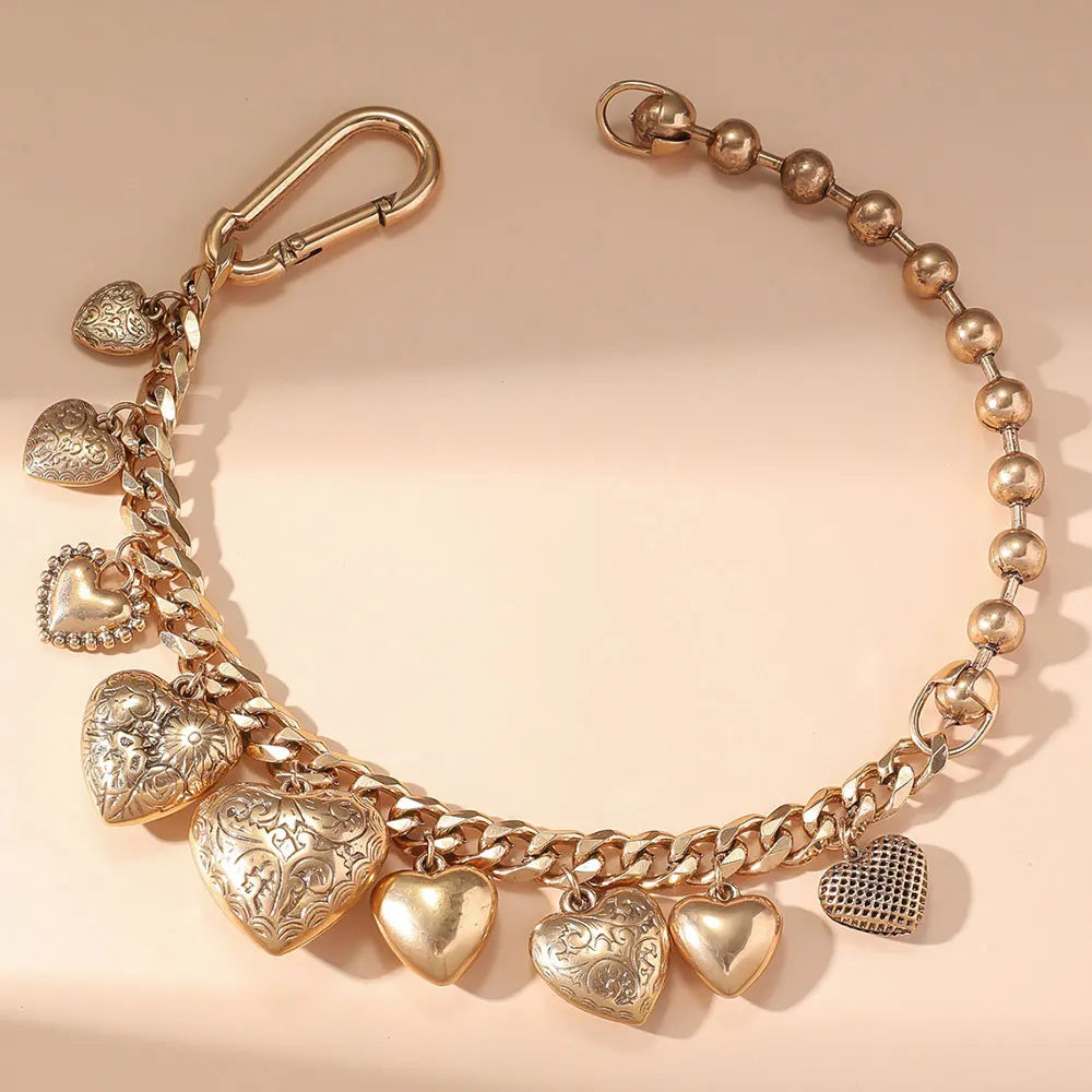  Retro Gold Color Cuban Chains Chokers for Women