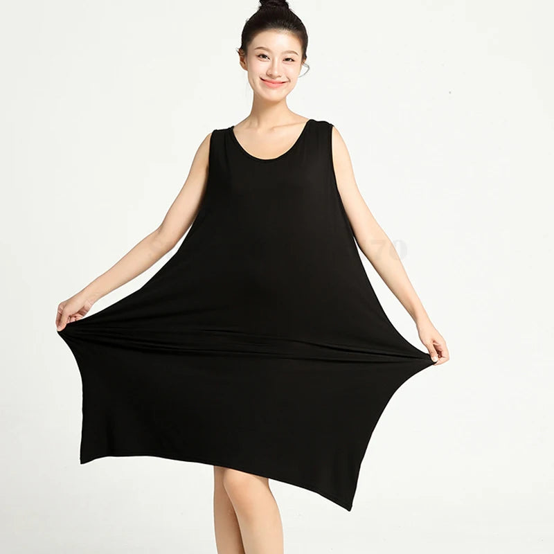 Plus Size Long Nightgown | Soft Summer Chemise Sleepwear (3XL–6XL)