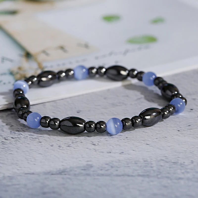 Sleep Soundly Bracelet for Women - Magnetic Health Care Cat Eye Stone  for Better Sleep 