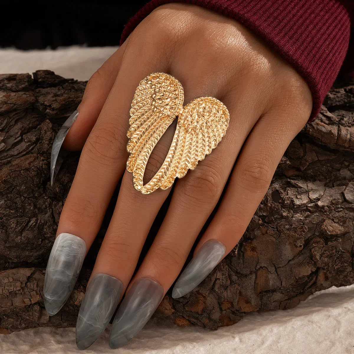 Angel Wings Large Ring Designer Jewelry