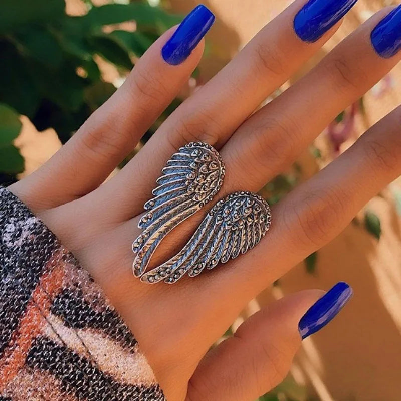 Angel Wings Large Ring Designer Jewelry