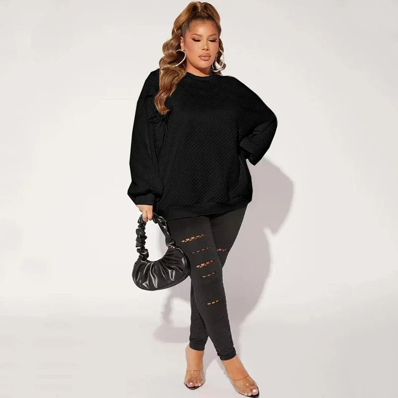 Plus Size Winter Casual Sweatshirts  5XL 6XL 7XL 8XL