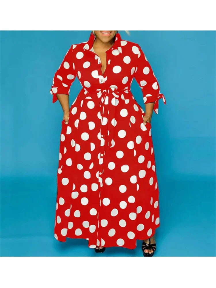 Pockets Slashes Maxi Dress 