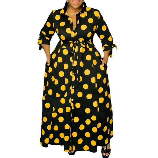 Pockets Slashes Maxi Dress 