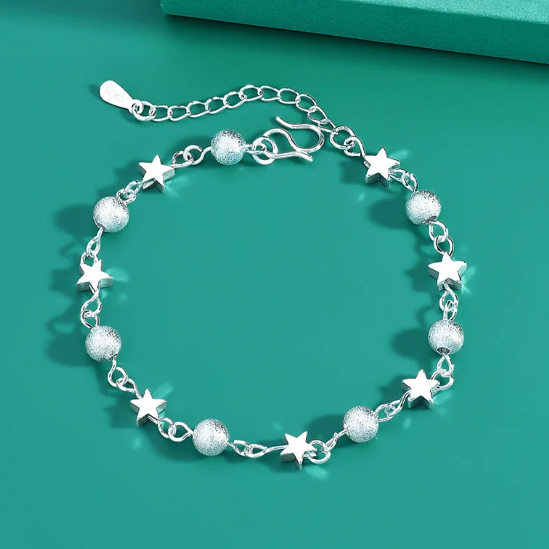 Silver Blue Pearl Bracelet - Luxury Charm Bracelets 