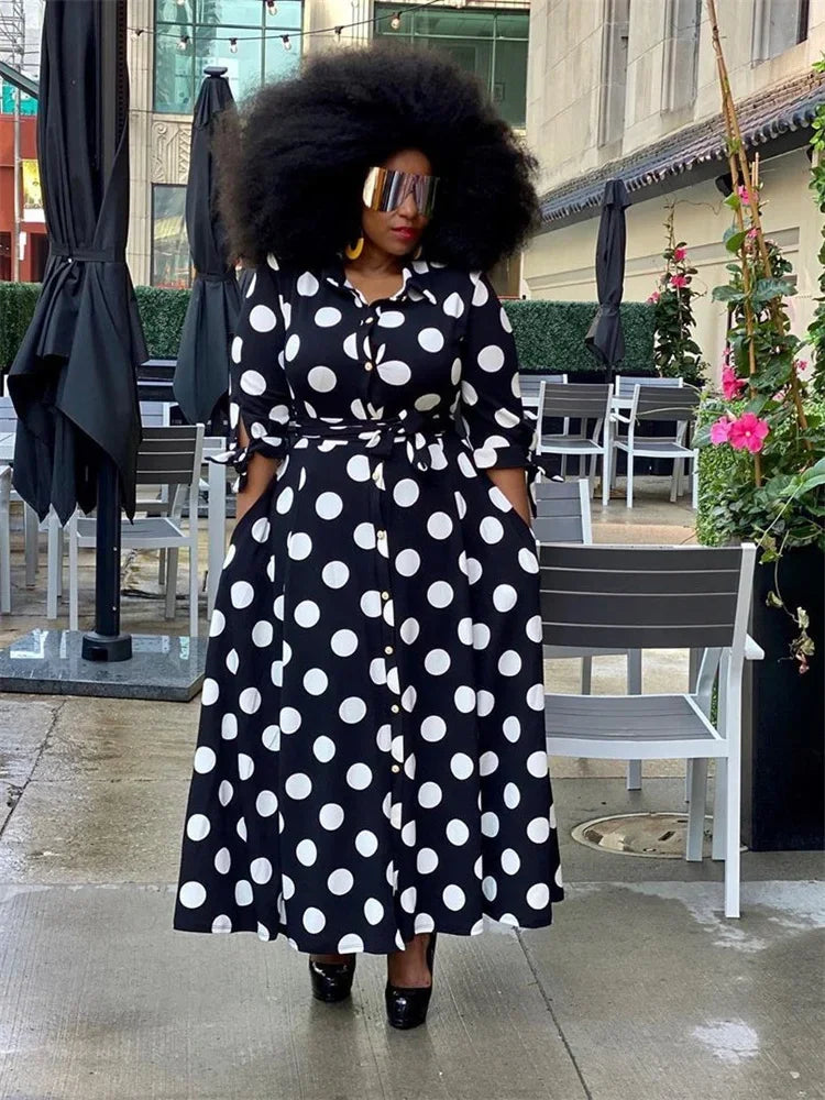 Pockets Slashes Maxi Dress 