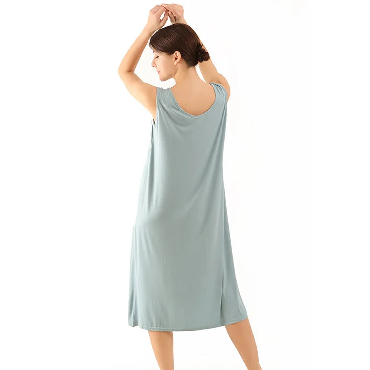 Plus Size Long Nightgown | Soft Summer Chemise Sleepwear (3XL–6XL)
