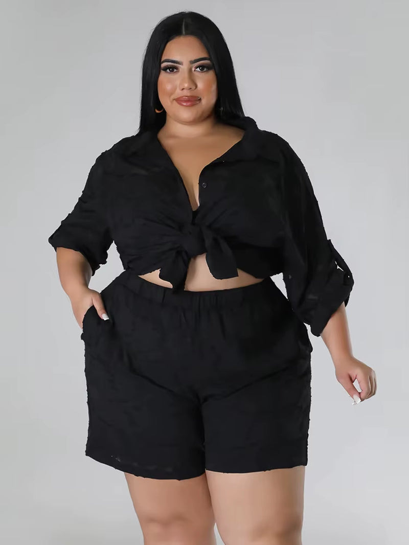 Two Piece Sets Matching Sets Loose Shirts Top Shorts Tracksuit